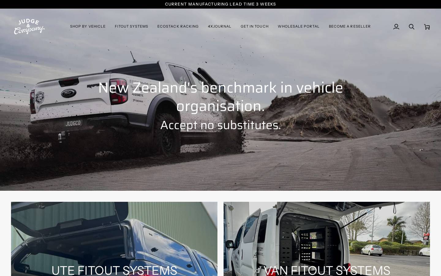 judgeandco.nz homepage screenshot