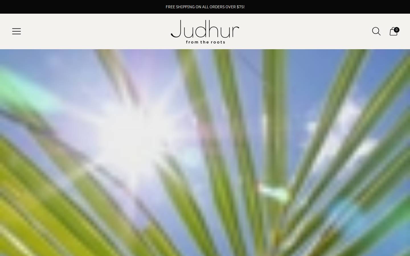 judhurhair.com homepage screenshot