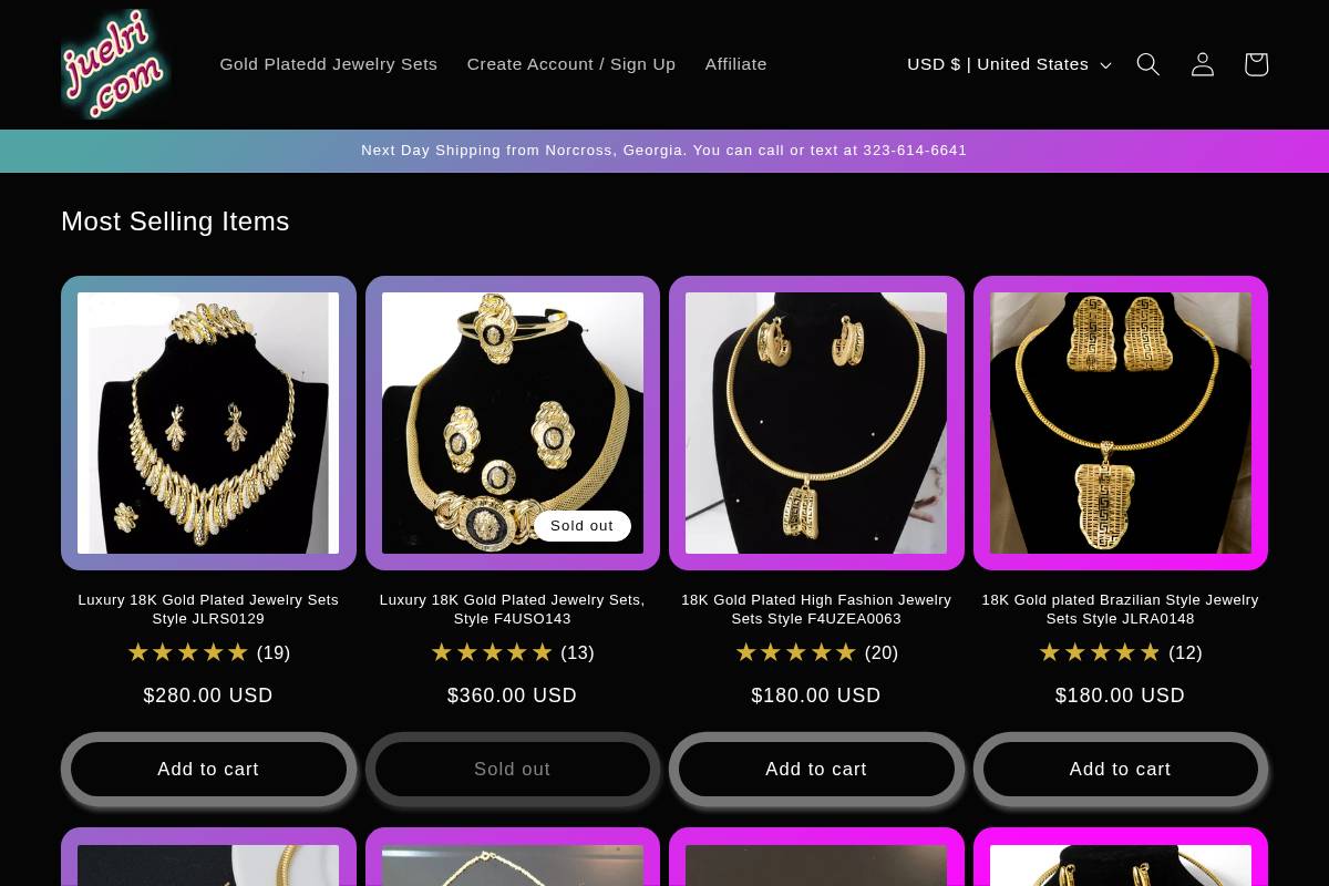 juelri.com homepage screenshot