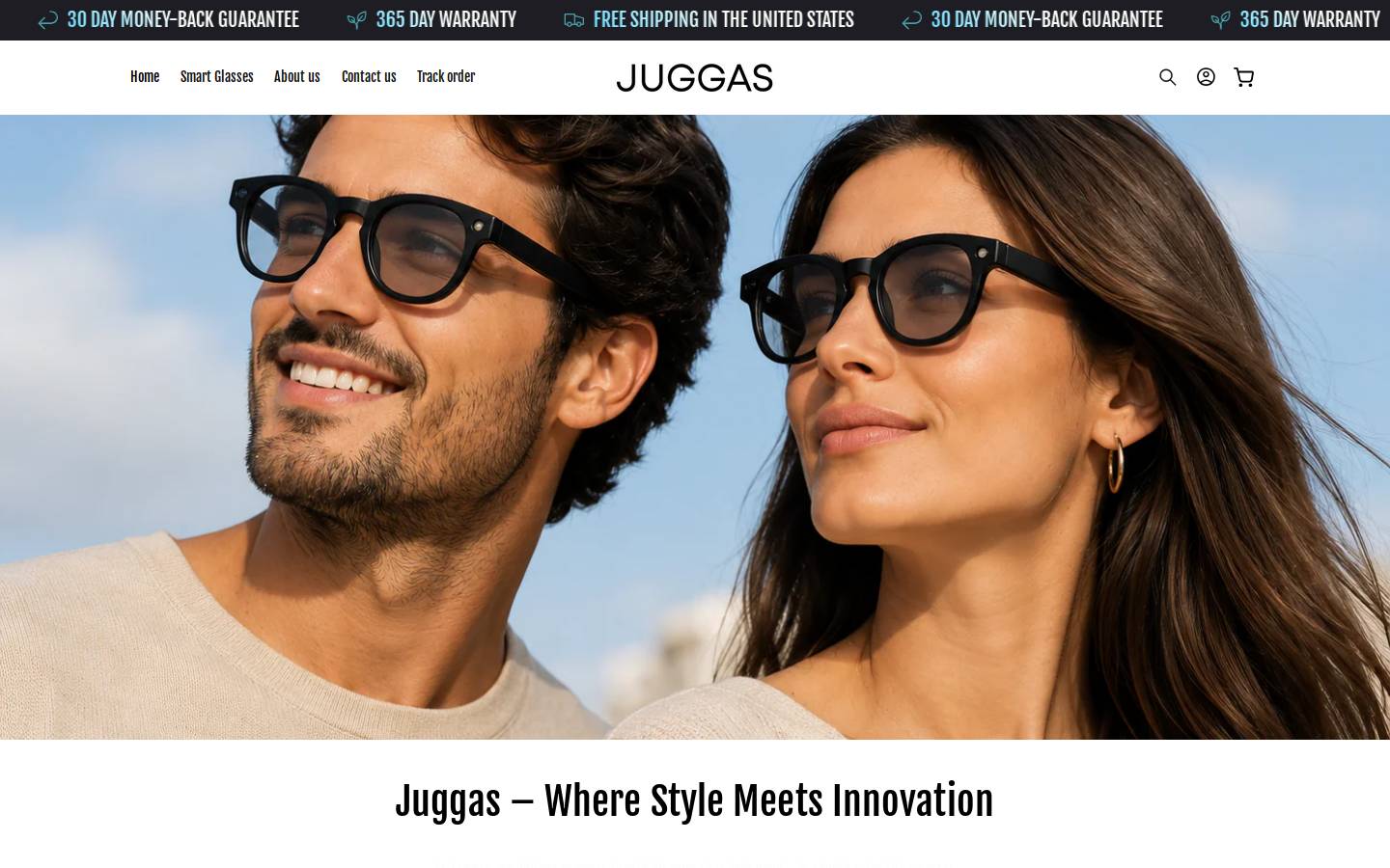 Juggas homepage screenshot