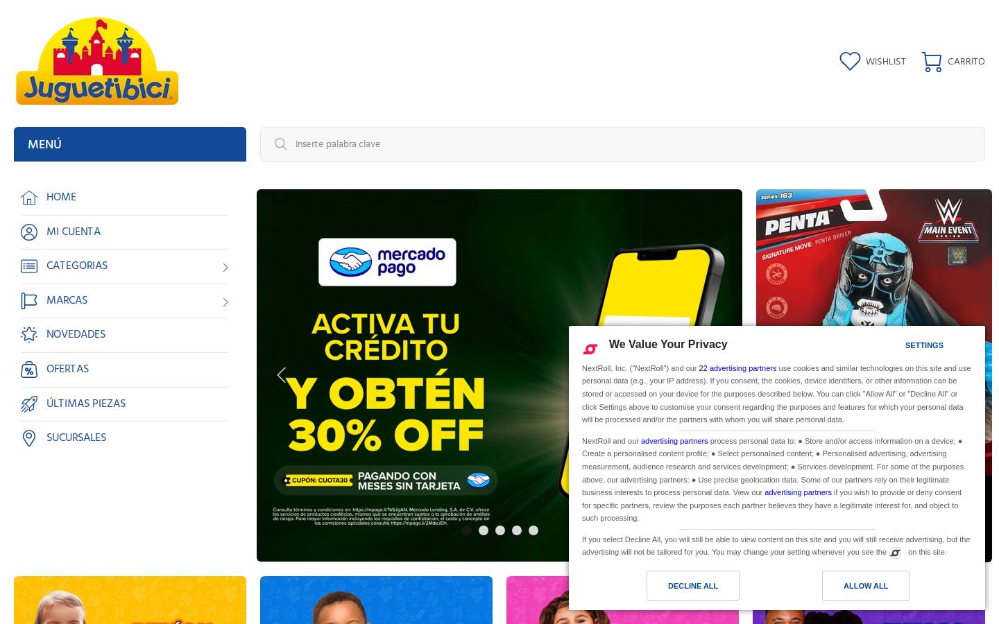 juguetibici.com homepage screenshot