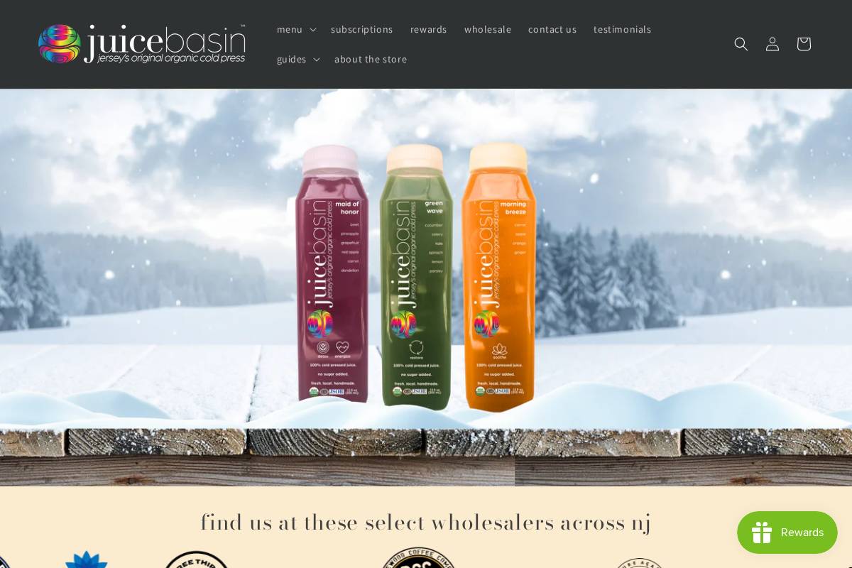 juicebasin.com homepage screenshot