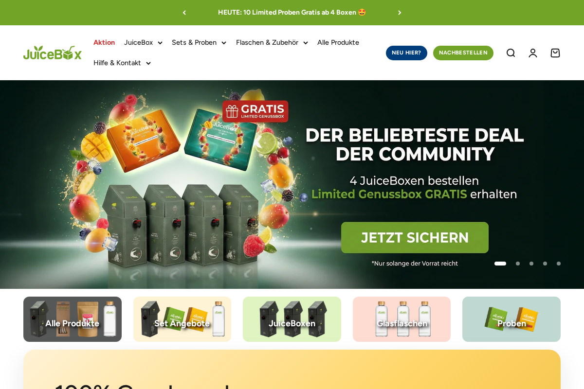 Juicebox homepage screenshot