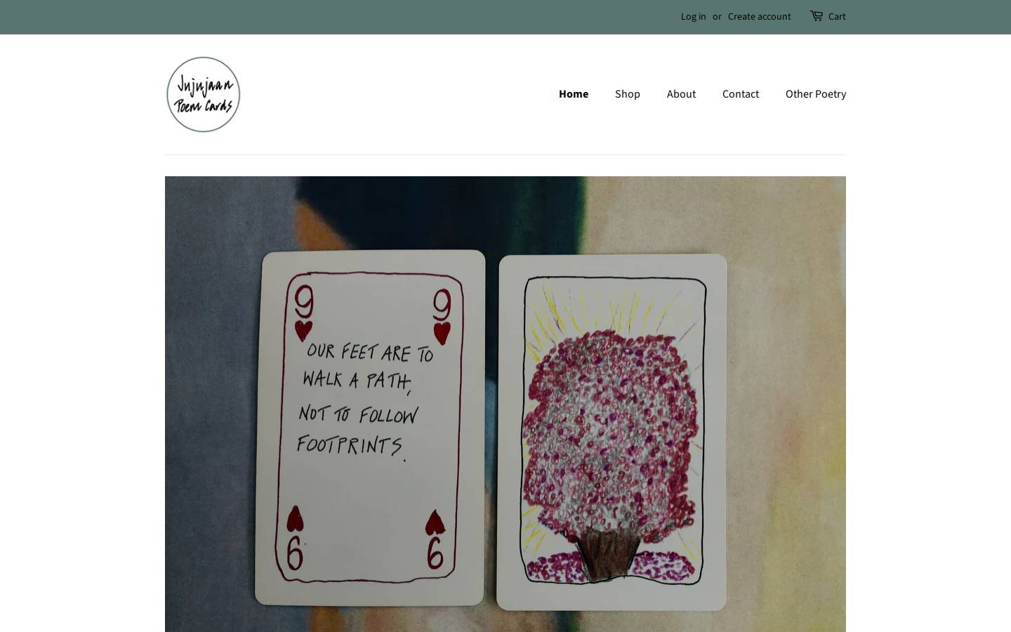 jujujaan.com homepage screenshot