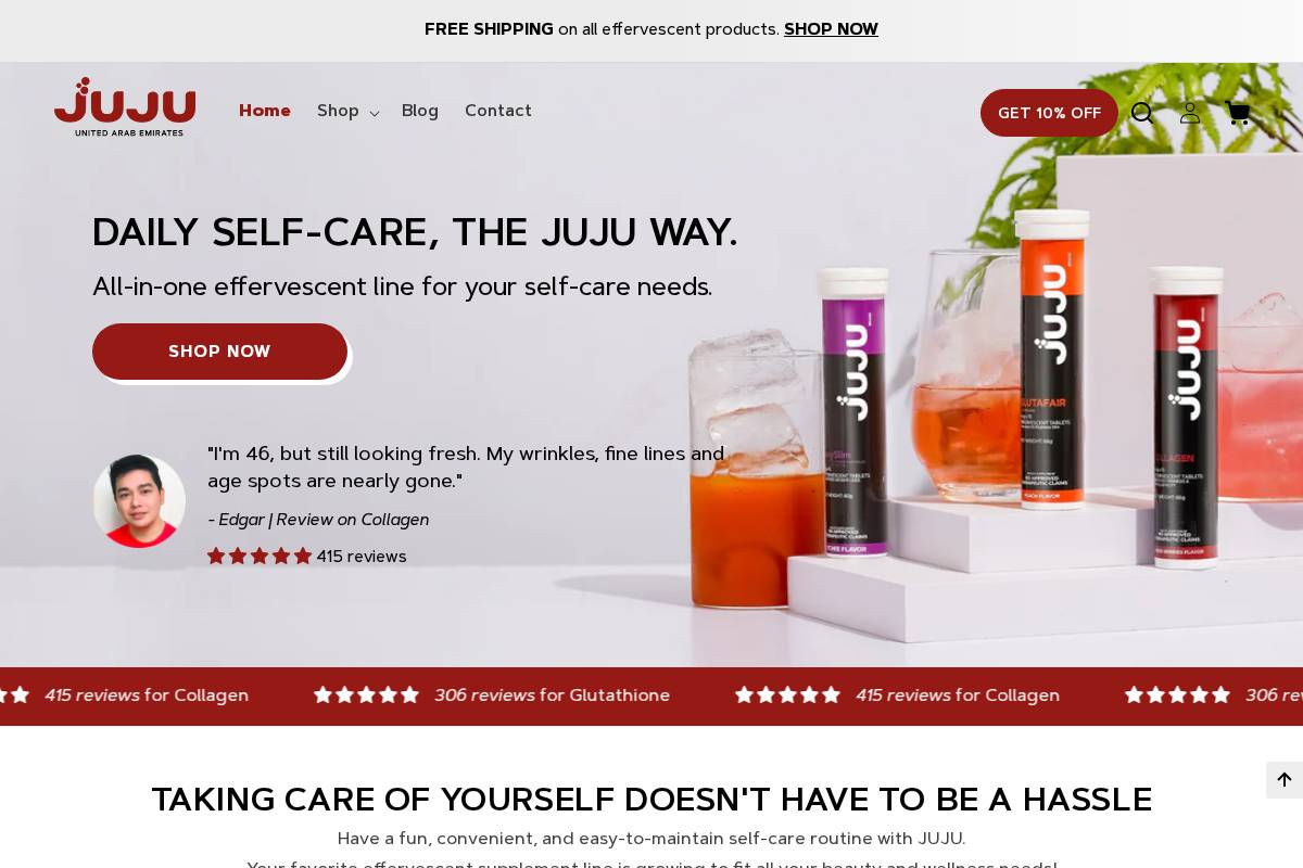 jujulifestyle-ae.com homepage screenshot