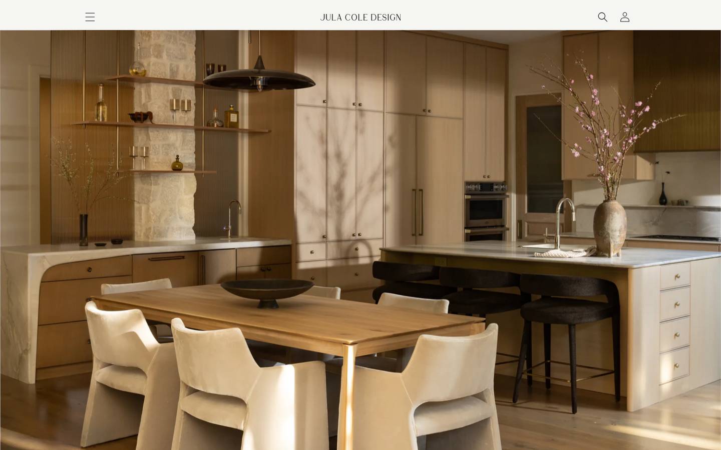 julacoledesign.com homepage screenshot