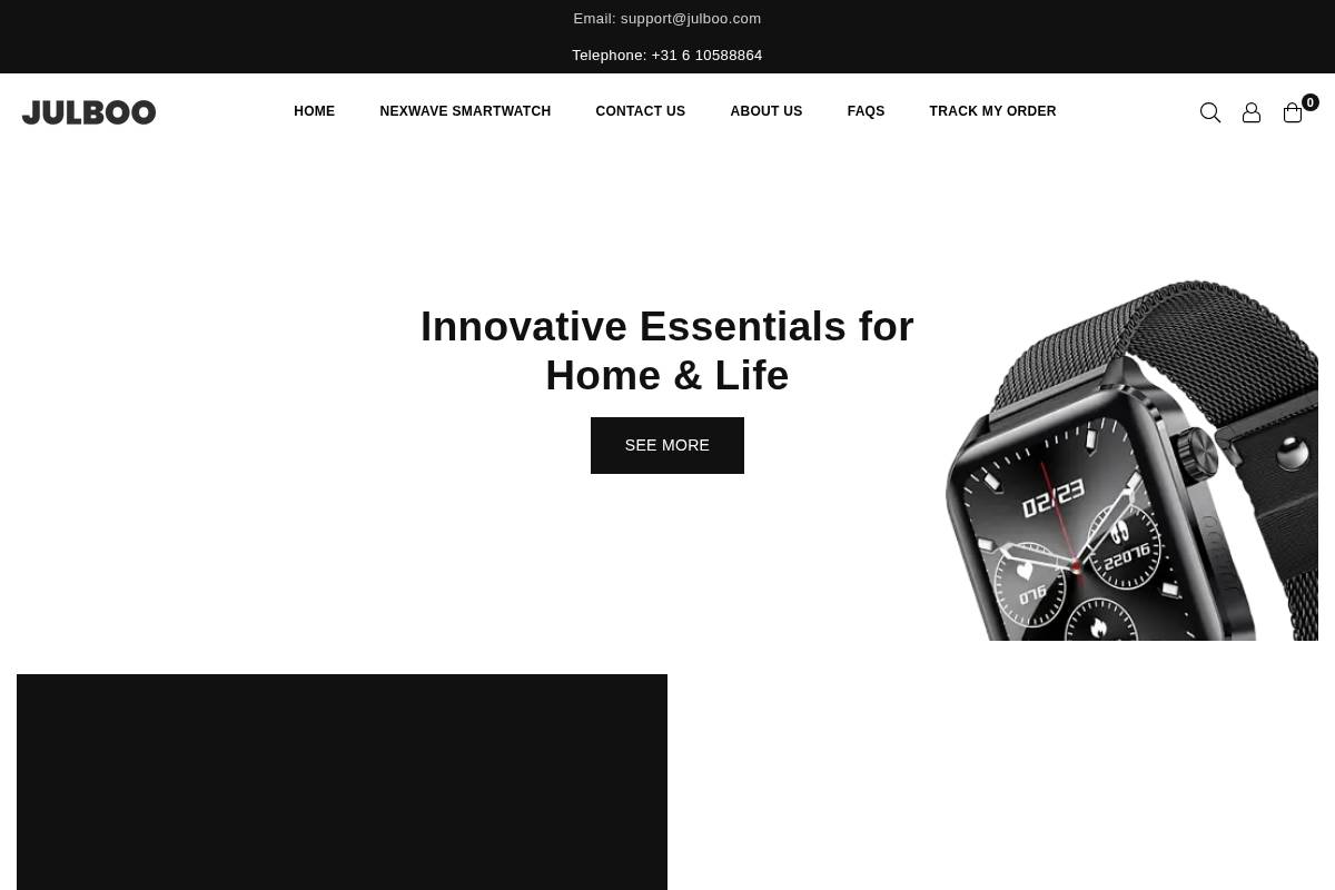 julboo.com homepage screenshot