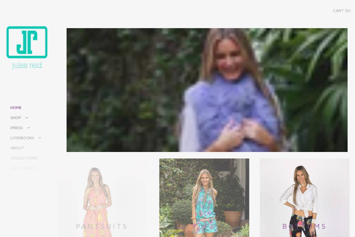 julesreid.com homepage screenshot