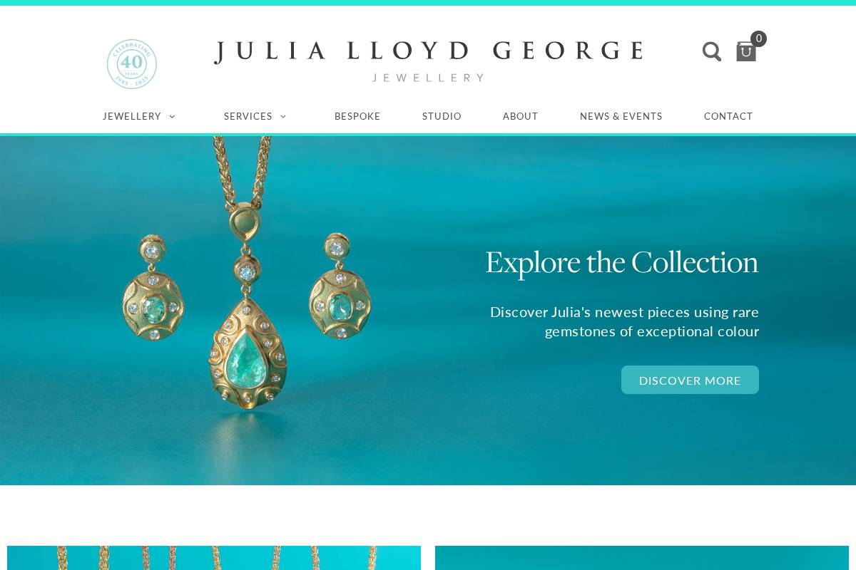 julialloydgeorge.com homepage screenshot
