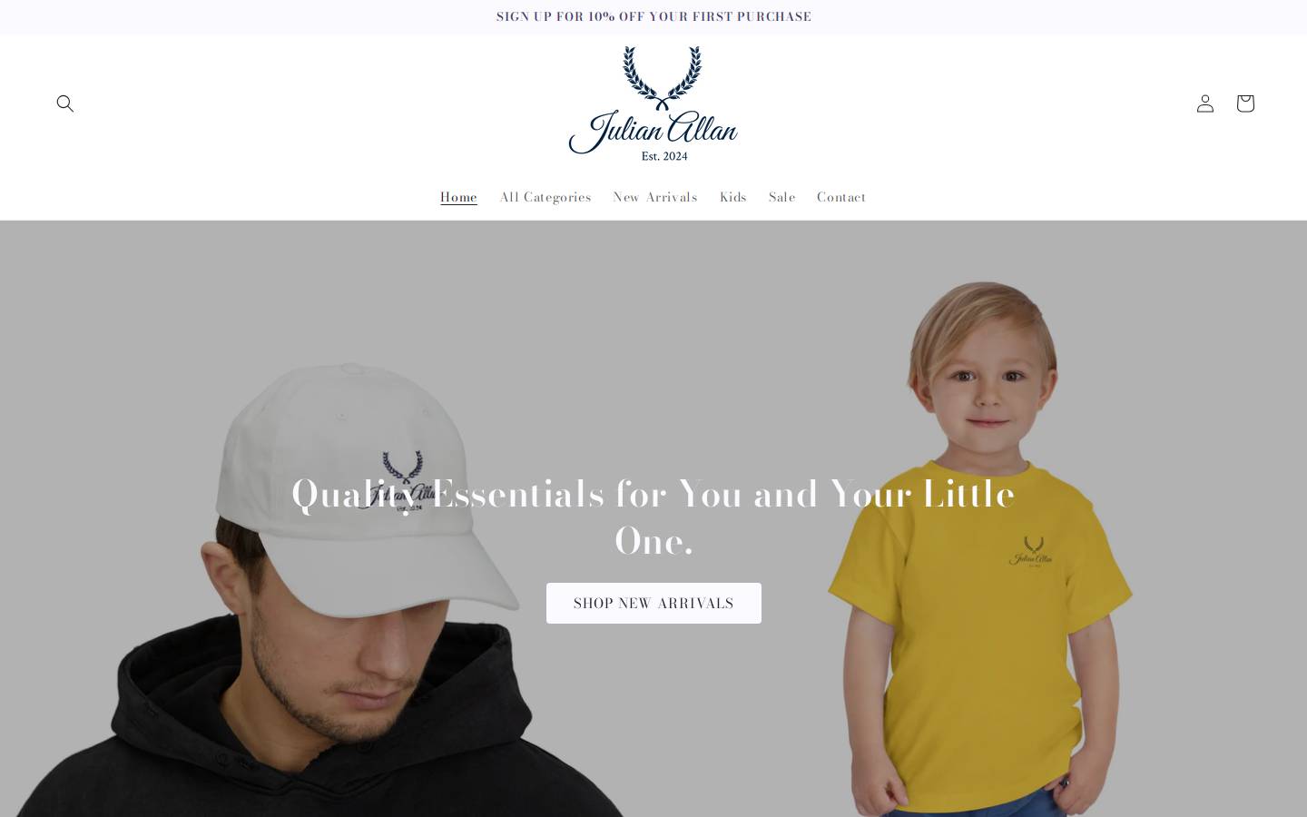 julianallan.com homepage screenshot