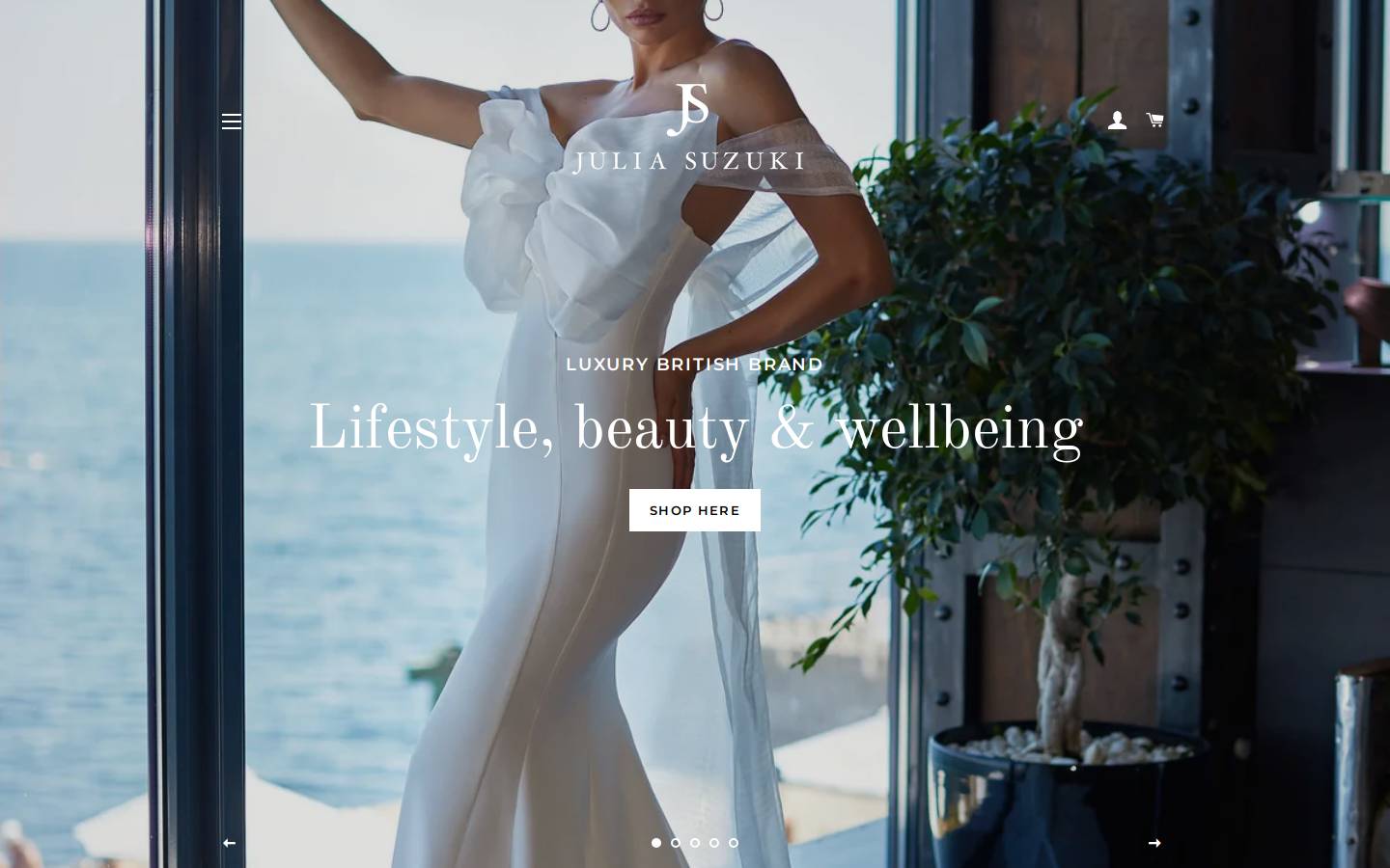 juliasuzuki.com homepage screenshot