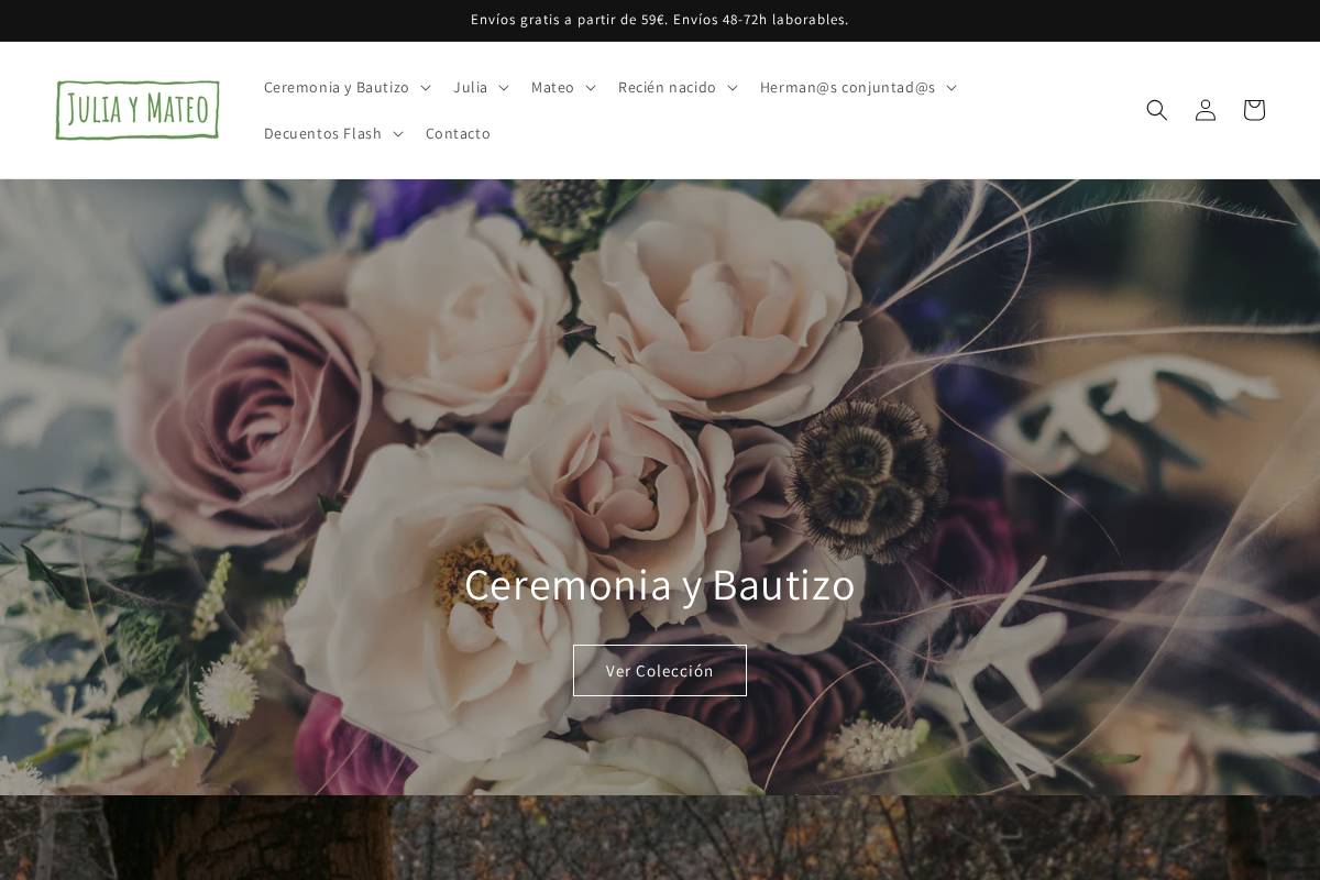 juliaymateo.com homepage screenshot