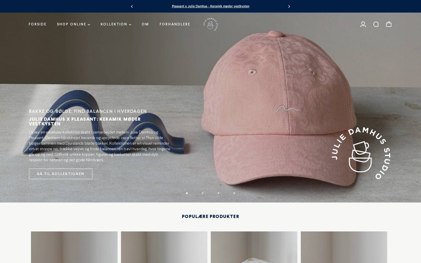 Juliedamhus homepage screenshot