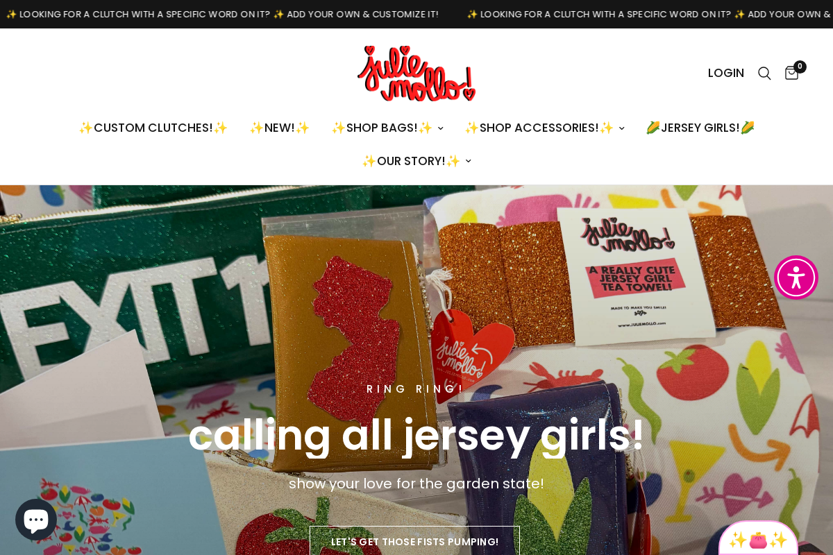 juliemollo.com homepage screenshot