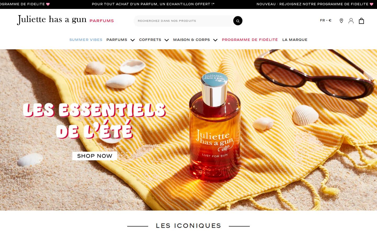 Juliettehasagun homepage screenshot