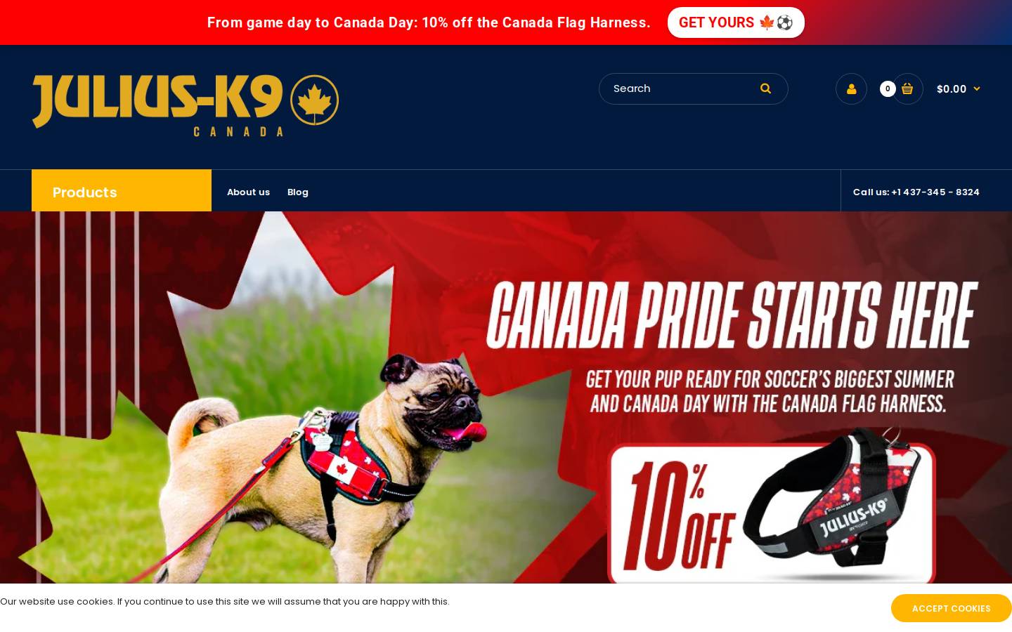 Julius-K9® homepage screenshot
