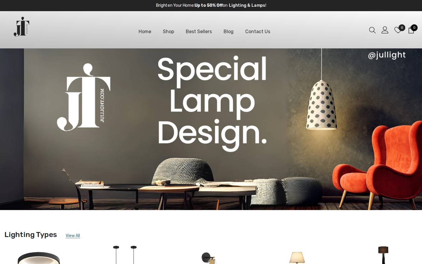 jullight.com homepage screenshot