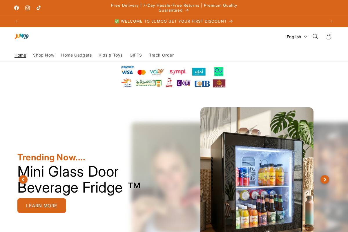 jumooshop.com homepage screenshot