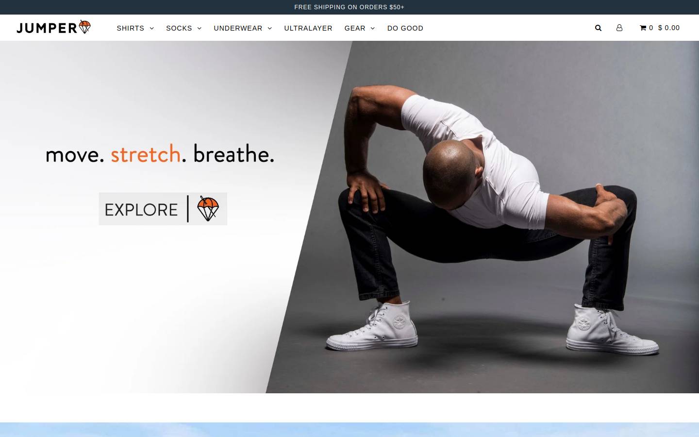jumperthreads.com homepage screenshot