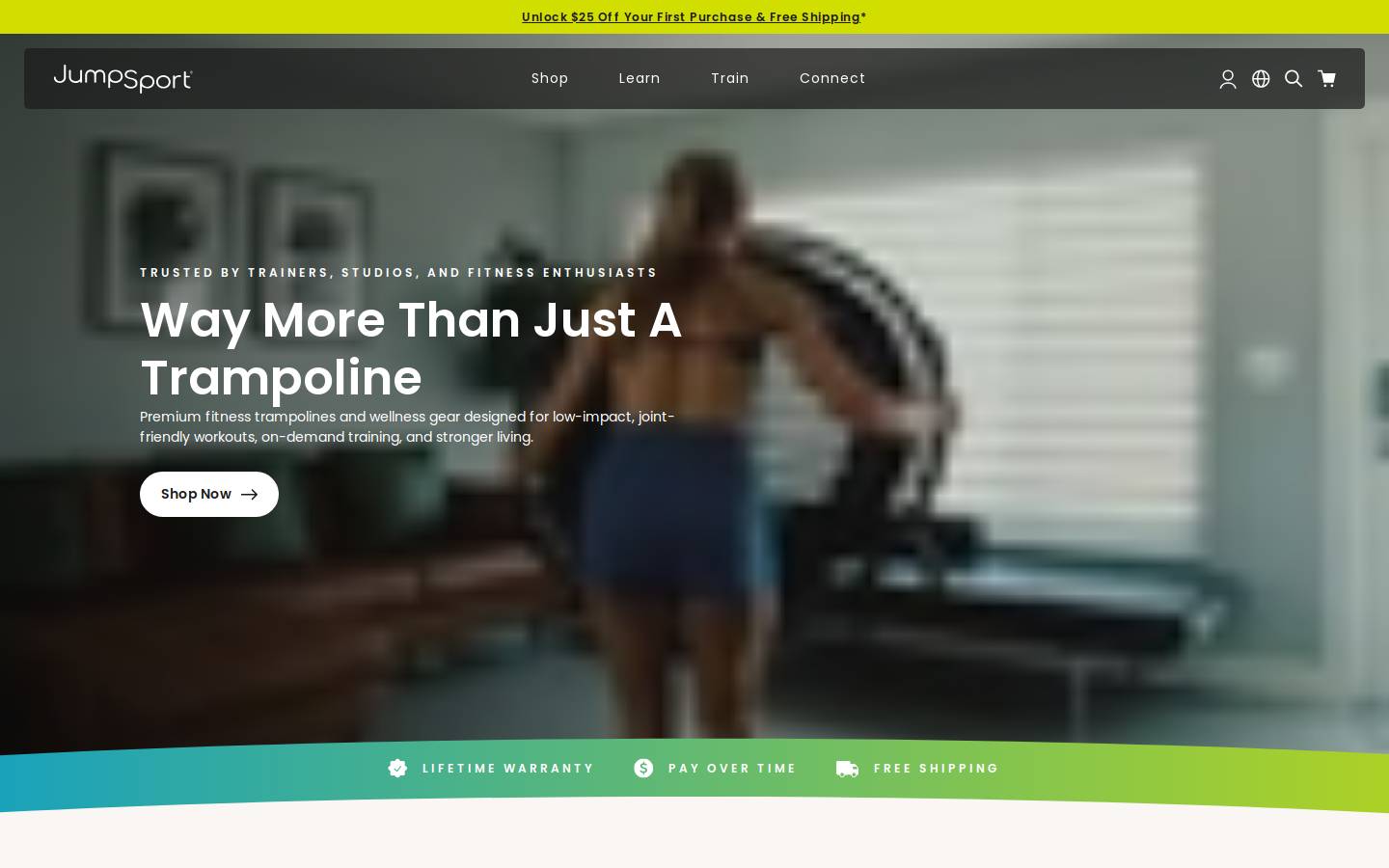 JumpSport homepage screenshot