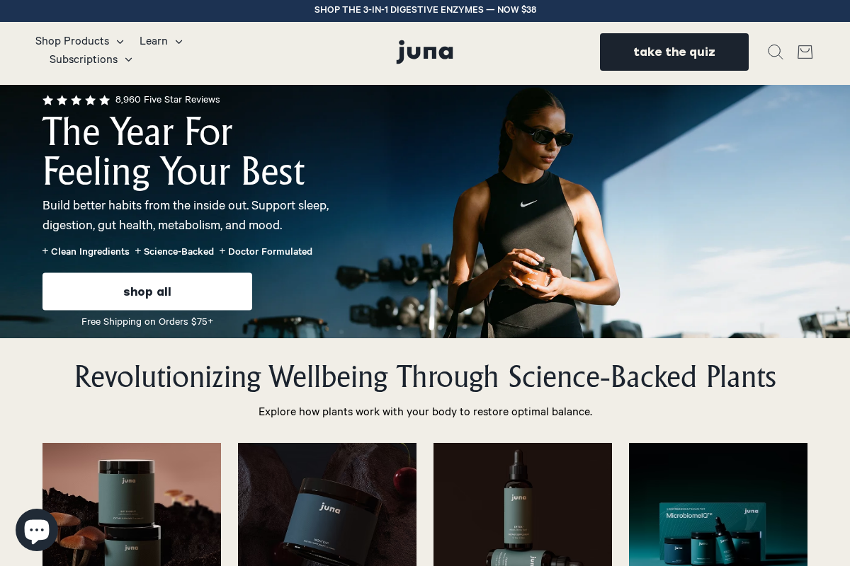juna-world.com homepage screenshot