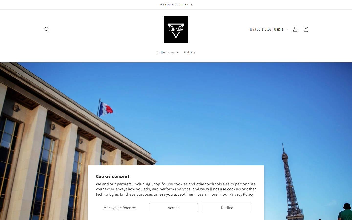 Junamastroller homepage screenshot