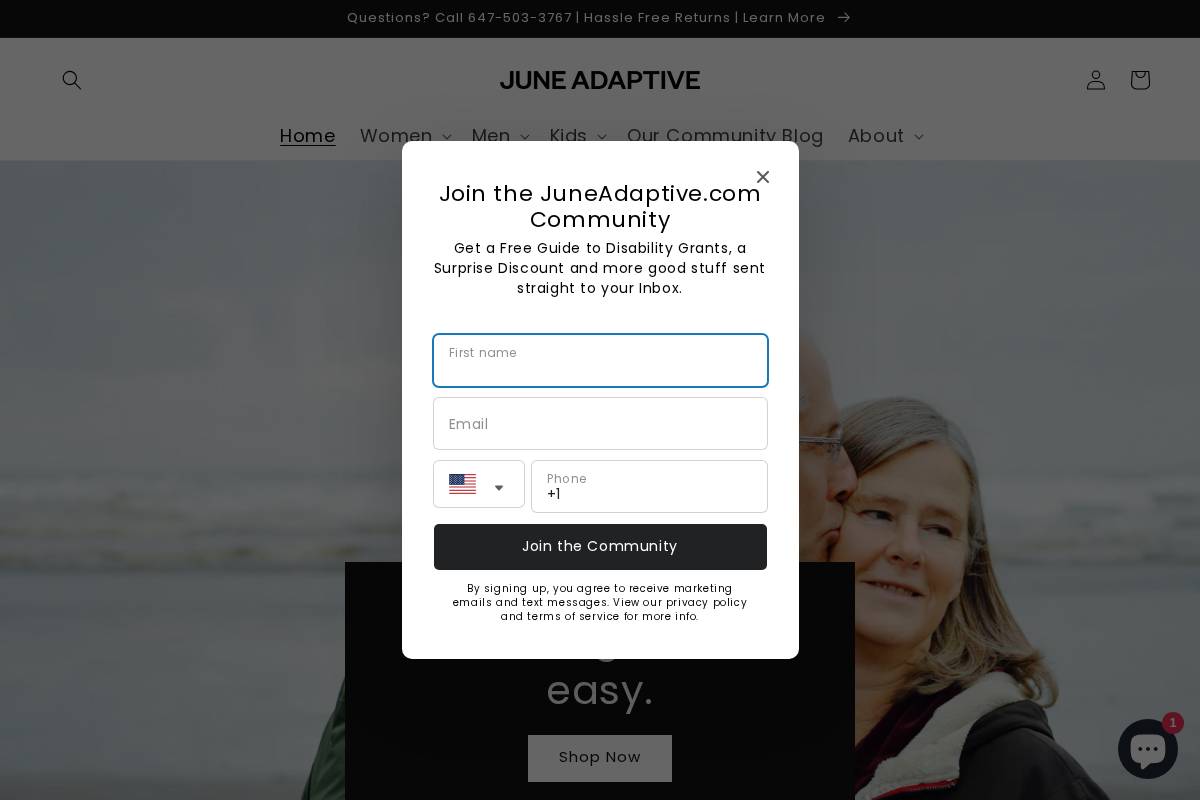 juneadaptive.com homepage screenshot