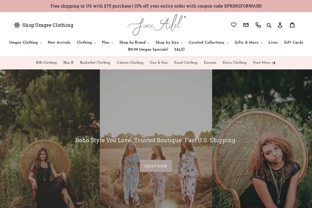 juneadel.com homepage screenshot