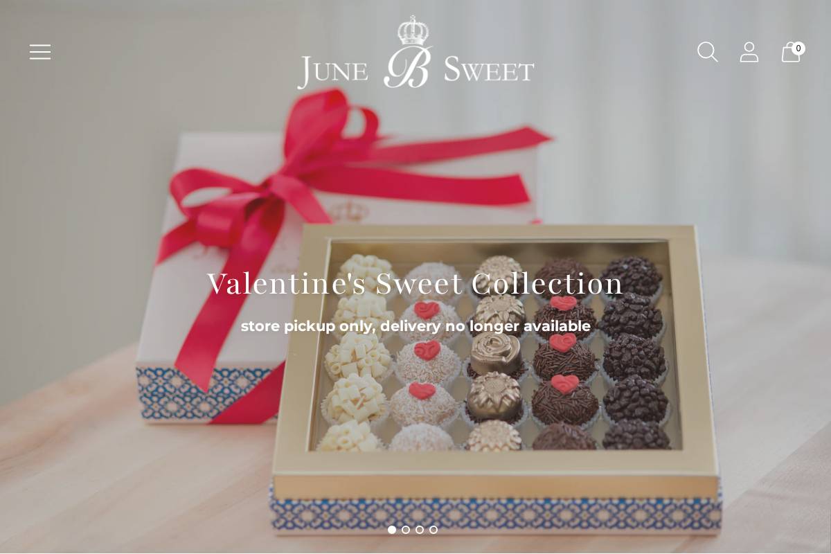 junebsweet.com homepage screenshot