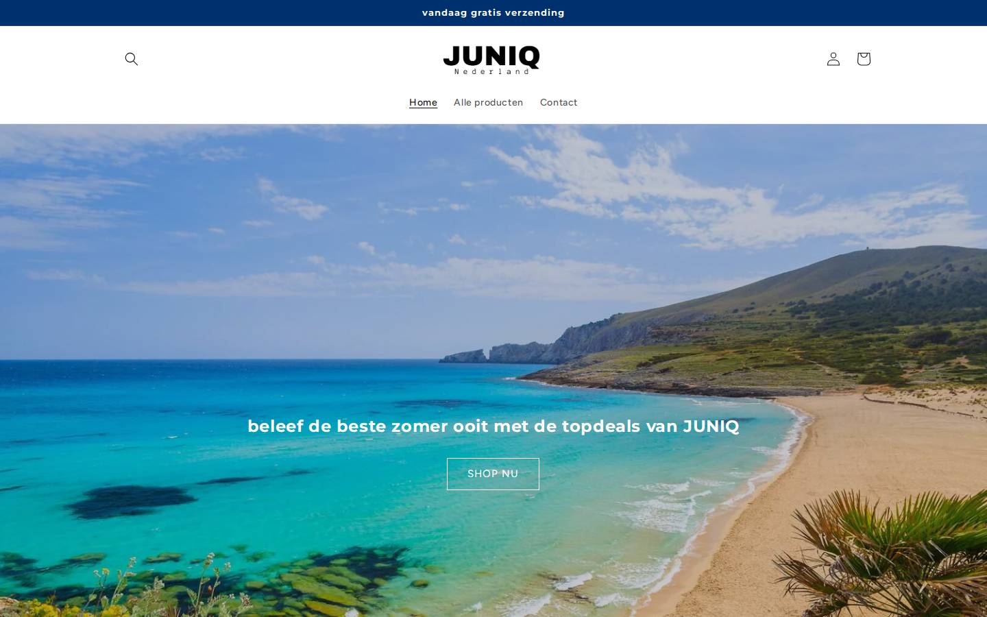 juniqnl.com homepage screenshot