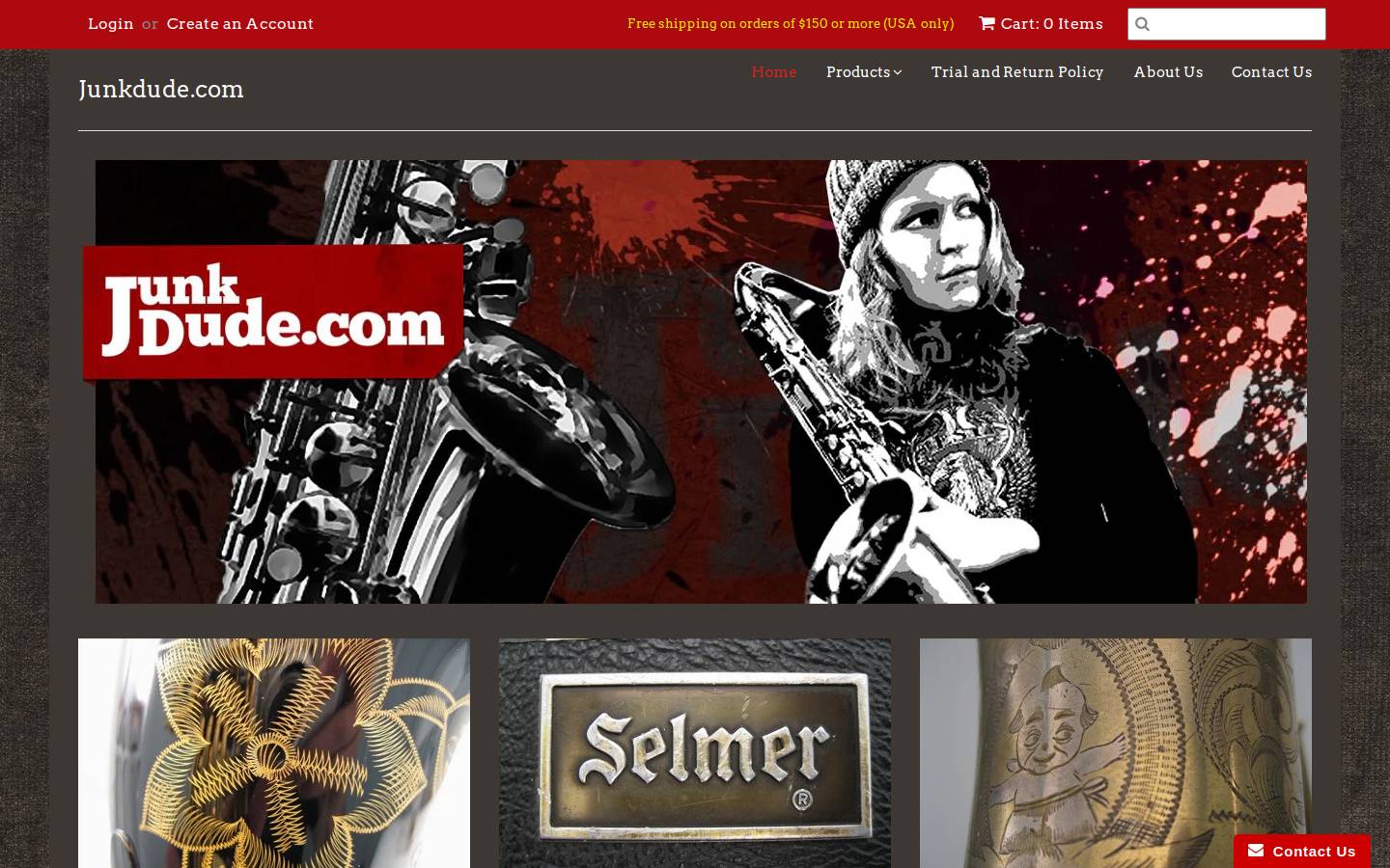 junkdude.com homepage screenshot