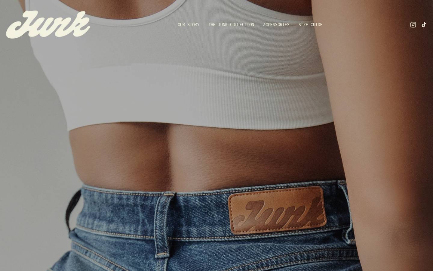 junkjeans.co.uk homepage screenshot