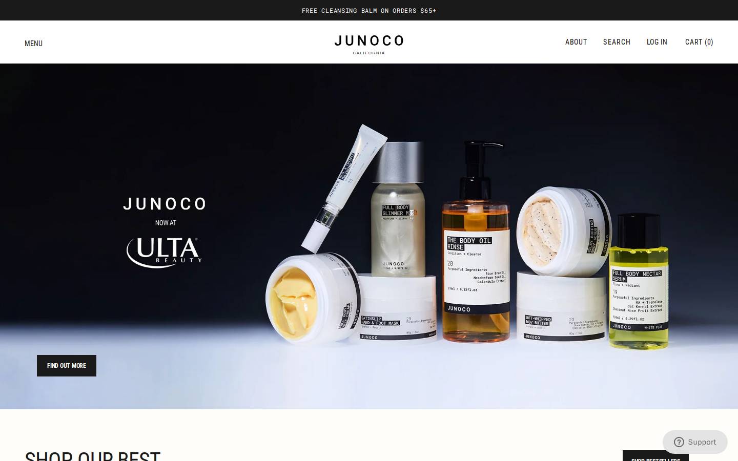 junoco.com homepage screenshot