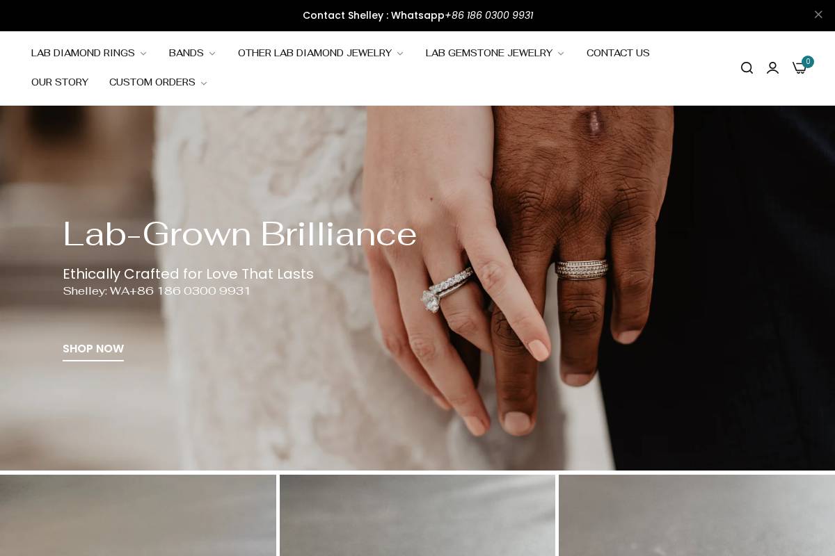 Junodiamond homepage screenshot