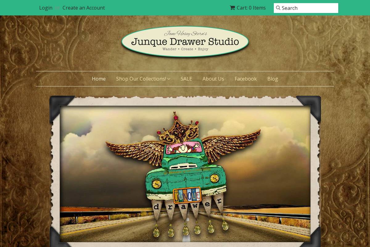 junquedrawerstudio.com homepage screenshot
