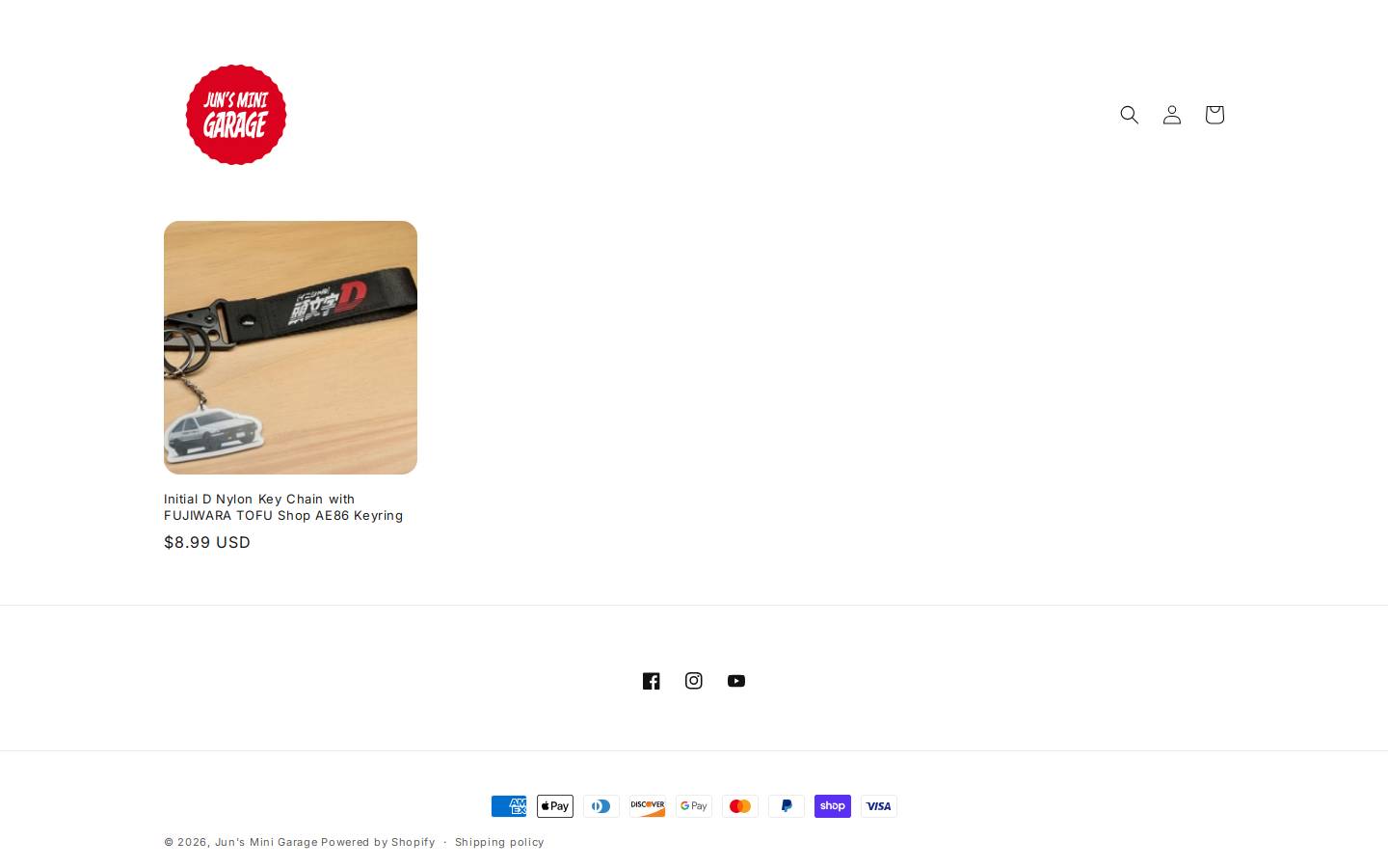junsminigarage.com homepage screenshot