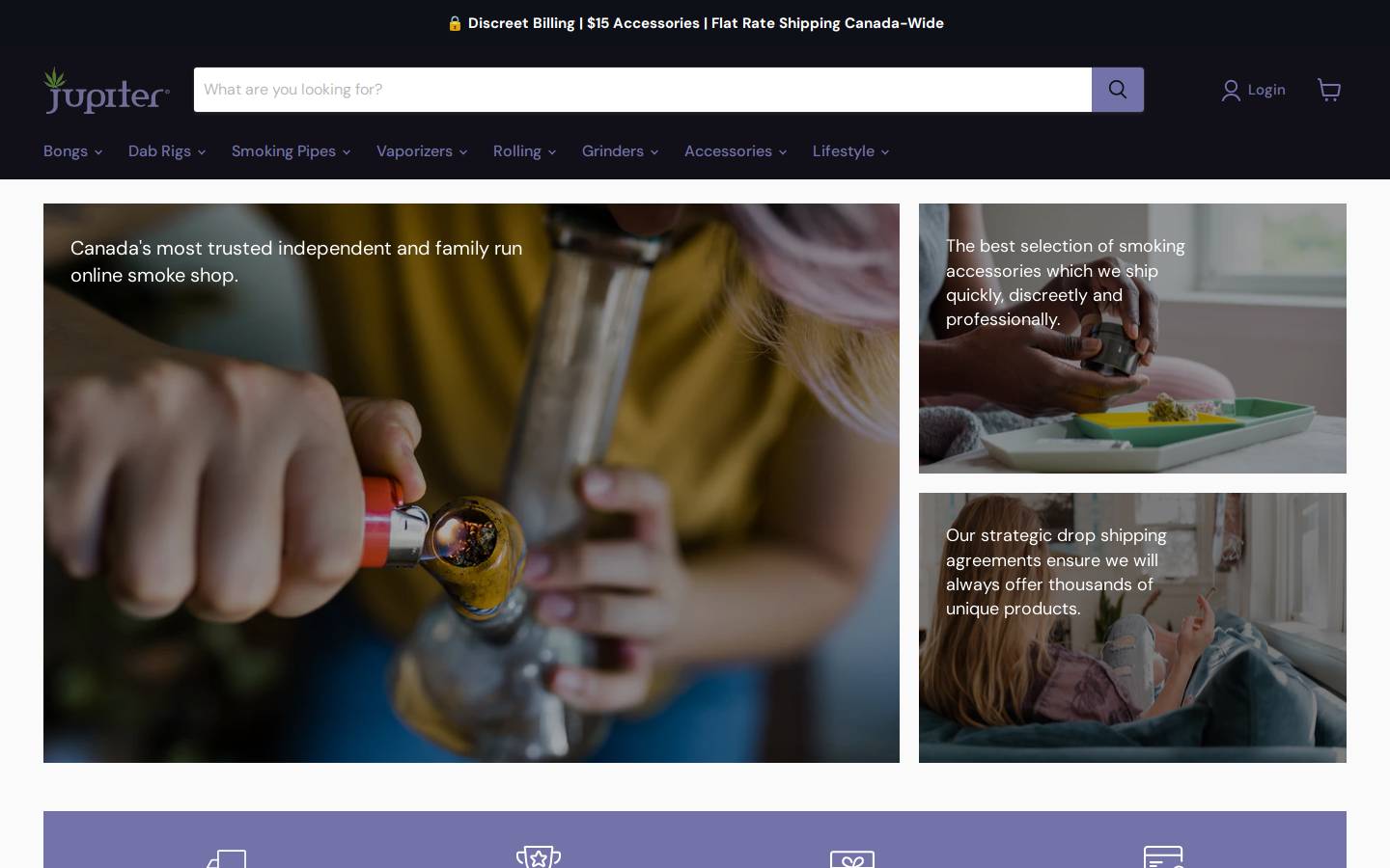jupiter-grass.ca homepage screenshot