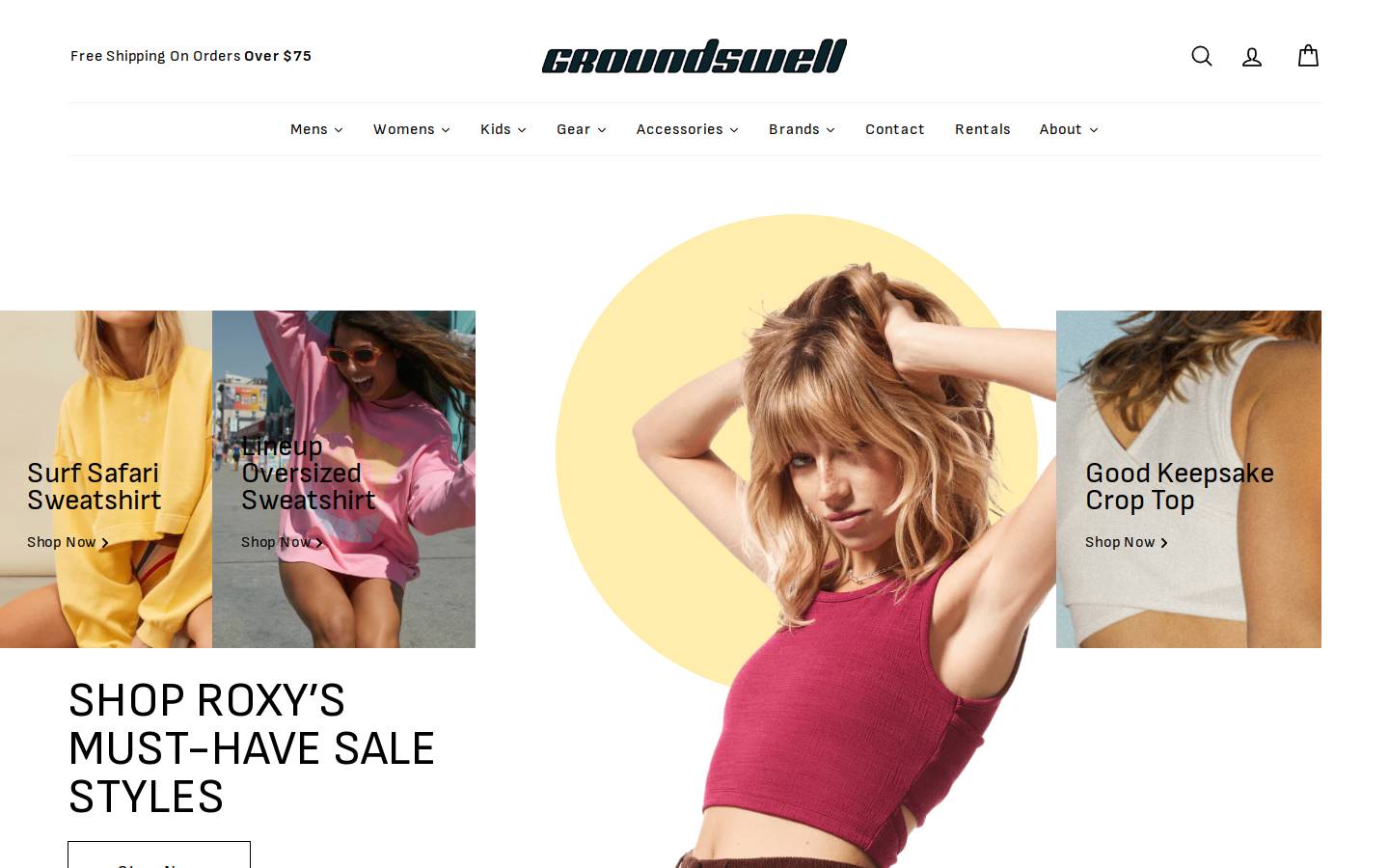 jupiterbeachsurfshop.com homepage screenshot