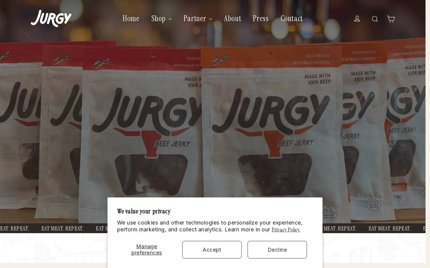 jurgy.co homepage screenshot