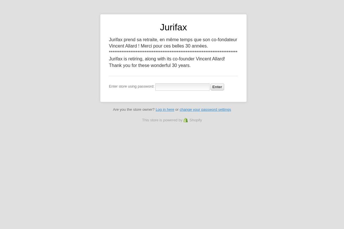 jurifax.com homepage screenshot
