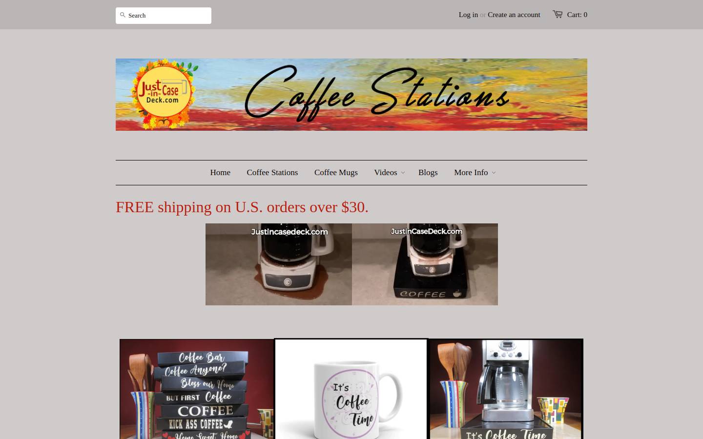 just-incasedeck.com homepage screenshot