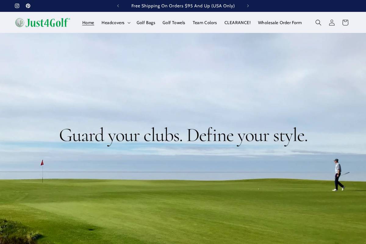 just4golf.com homepage screenshot
