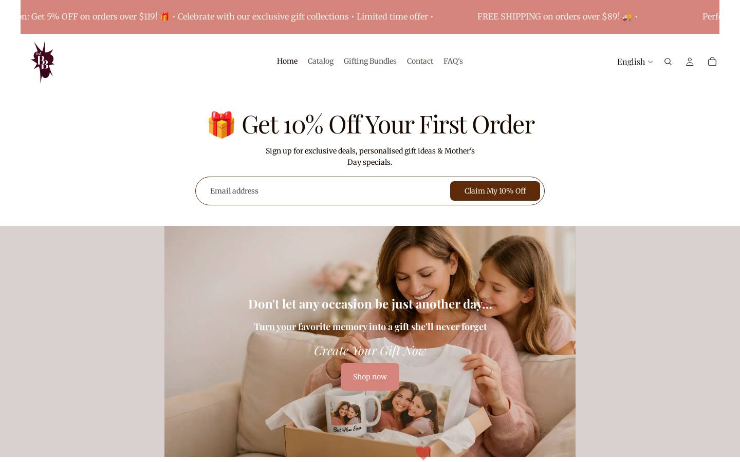 justbb.com.au homepage screenshot