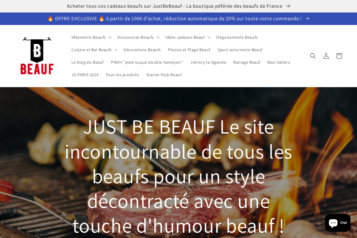 justbebeauf.com homepage screenshot