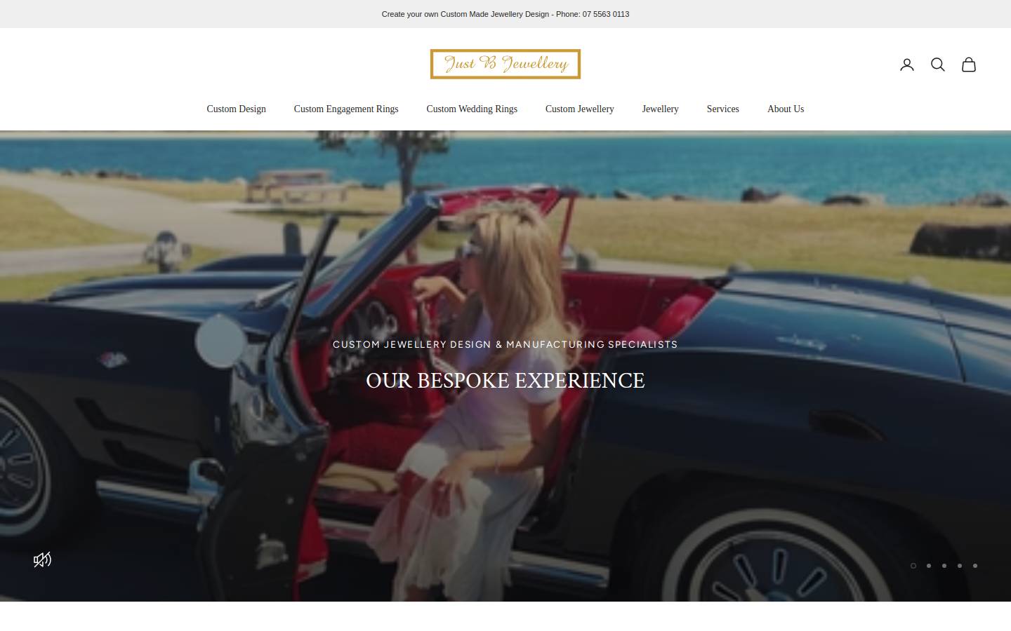 justbjewellery.com.au homepage screenshot