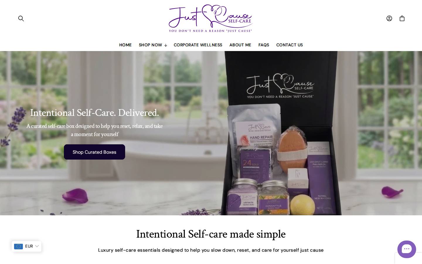 justcauseselfcare.net homepage screenshot