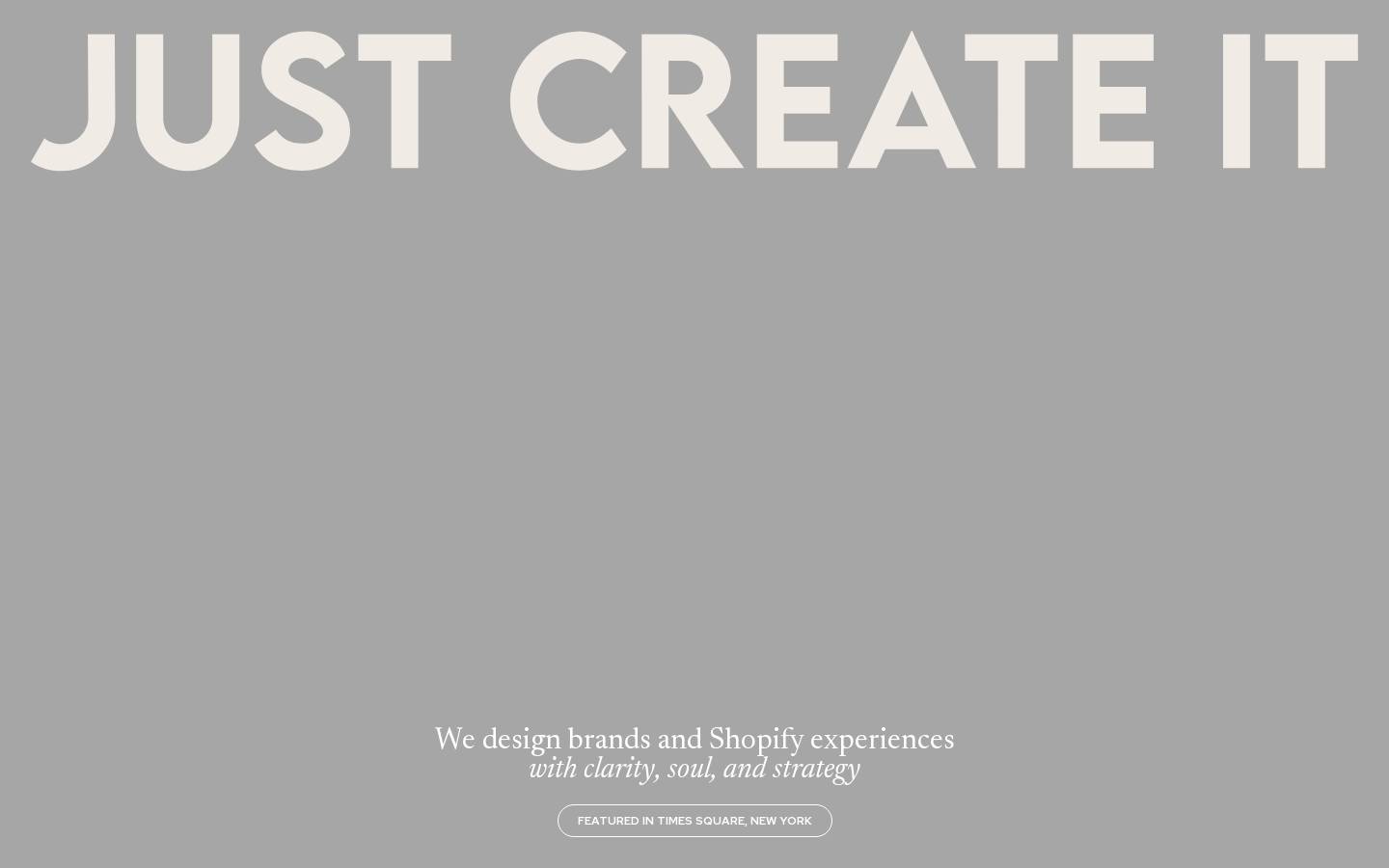 justcreateit.com.au homepage screenshot