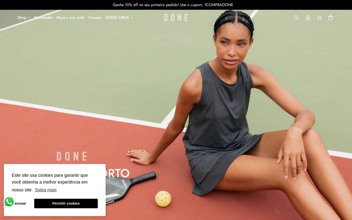 Justdone homepage screenshot