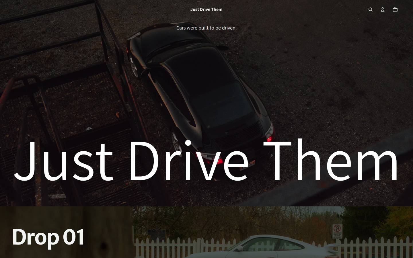 justdrivethem.com homepage screenshot