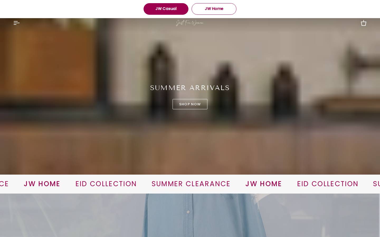 justforwomen.shop homepage screenshot